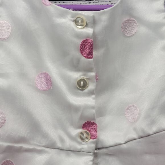 Girls Youngland Multicolor Dress w/ Pink Bow Size 4 - Picture 7 of 8